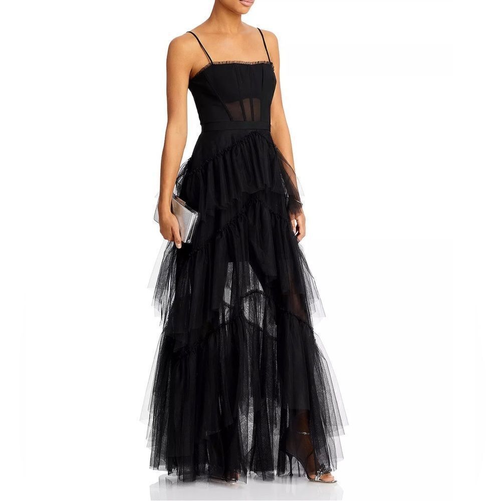 BCBGMAXAZRIA Tulle Corset Essential Gown size 12